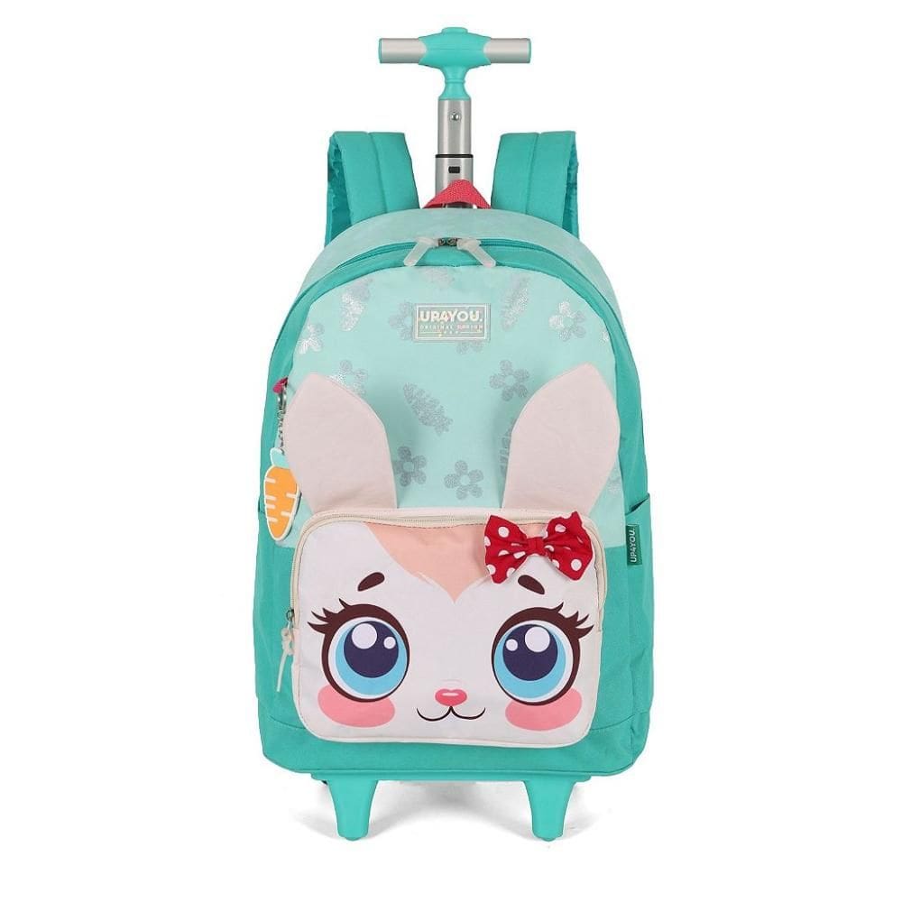 Mochila de Rodinhas Luxcel Com Alça Up4You Pet Cute Verde