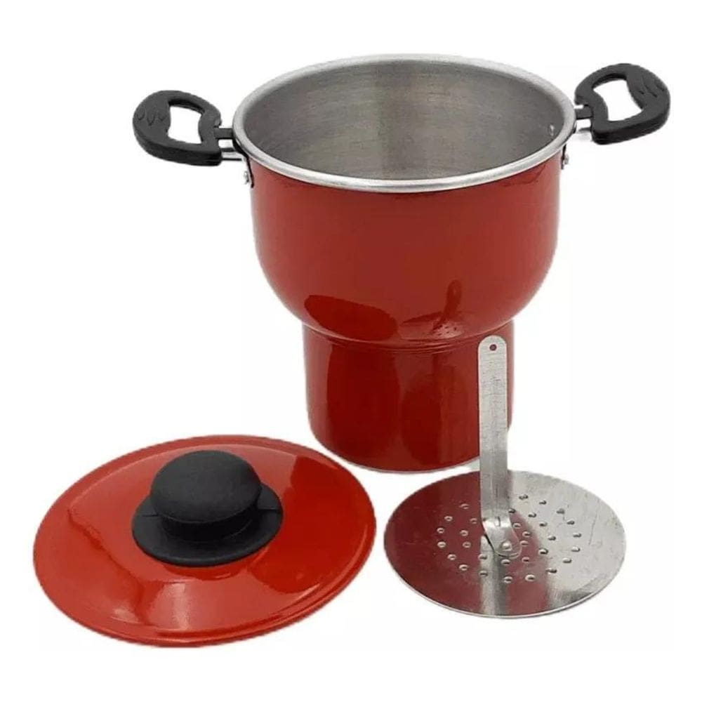 2X Cuscuzeiro De Alumínio Panela Cuscuzeiro Média Cuzcuz Coz