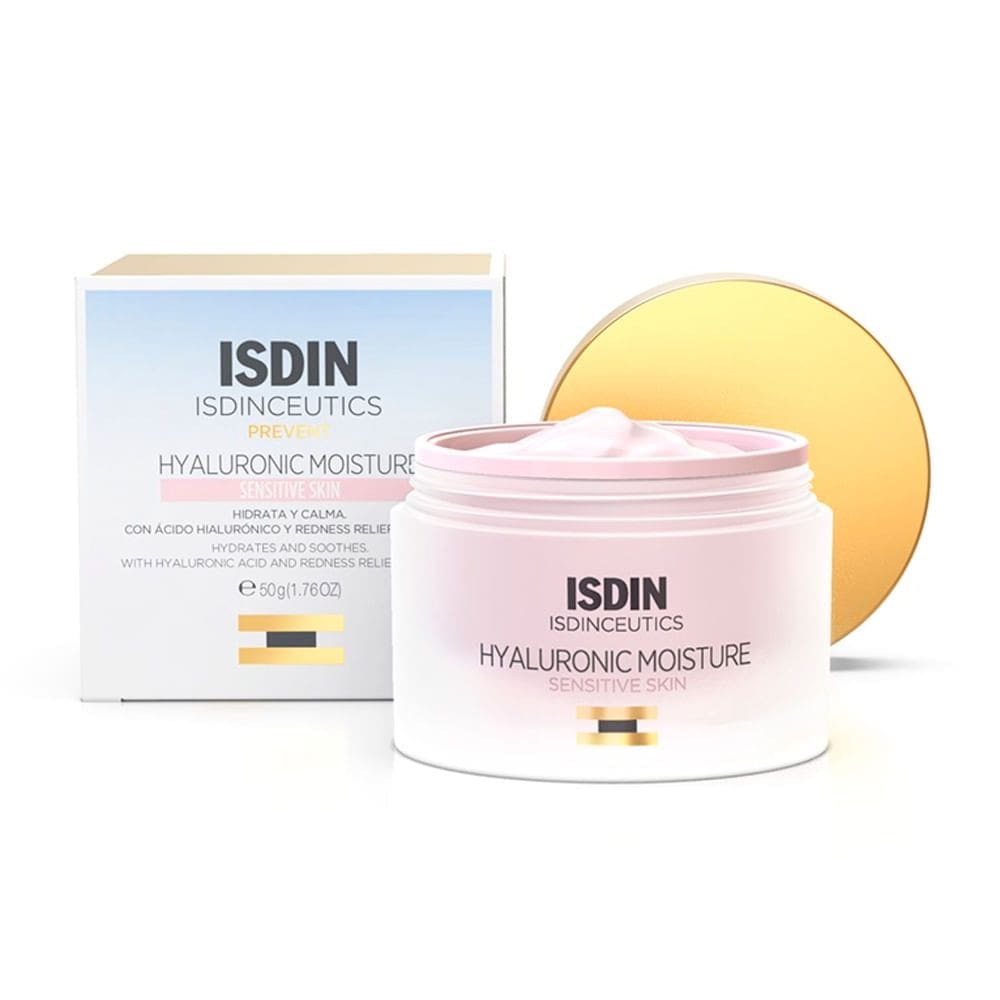 Creme Anti-Idade Isdin Isdinceutics Hyaluronic Moisture Sensitive Skin 50g