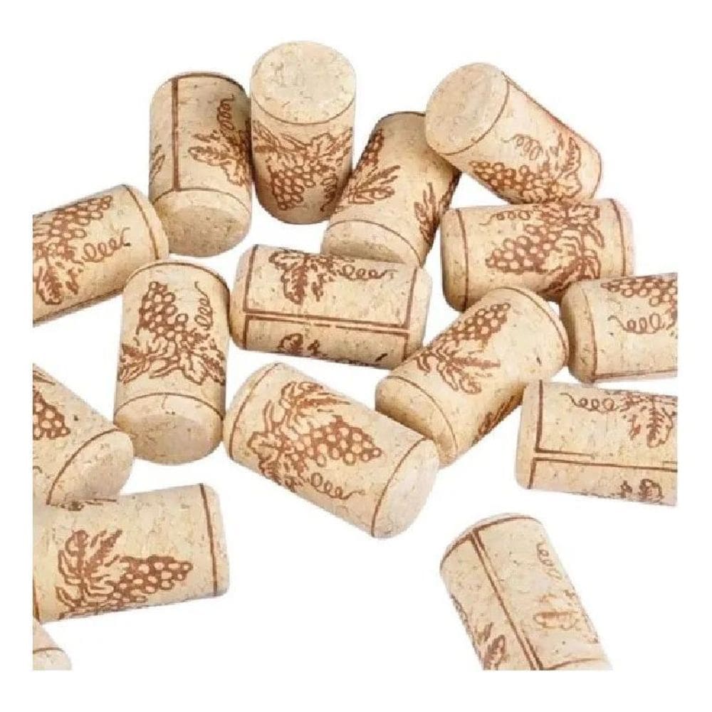 2X Rolhas De Cortiça Para Decoração / Pacote Com 40 Unidades