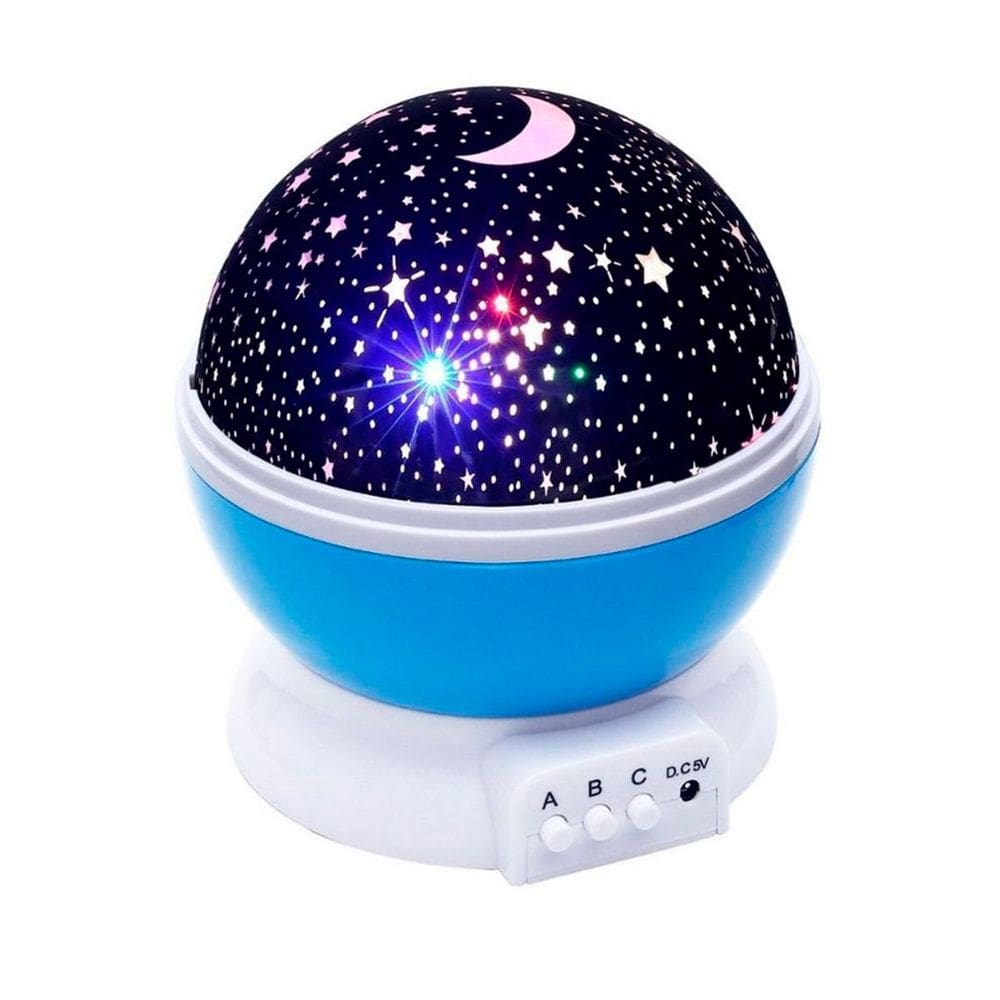 Luminária Projetor Estrelas 360 Galaxy Star Master Azul