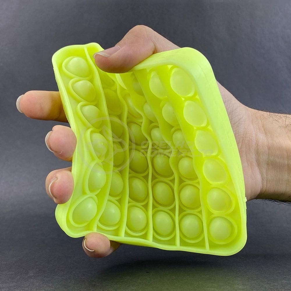 Pop It Brilha No Escuro Sensorial Amarelo