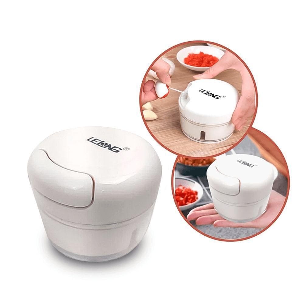 Mini Processador Triturador Picador De Alimentos 2 Lâminas