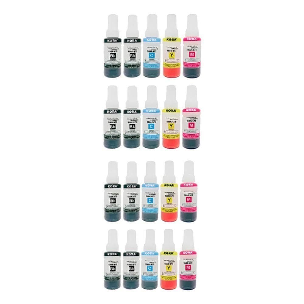 Kit 20 Refil De Tinta T664 Para Epson L120 L310 L355 L380