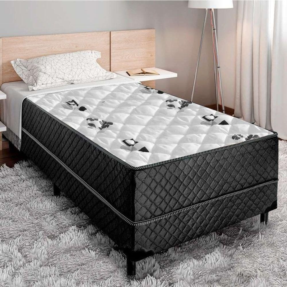 Cama Box Solteiro Conjugada Premium 188x88x43 (10cm)