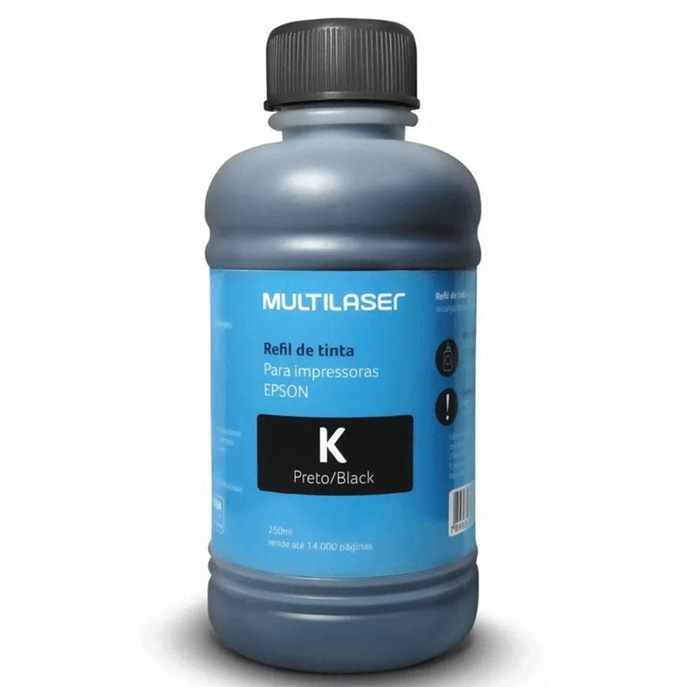 Refil De Tinta Para Impressoras Epson 250ml Preto - Rf013