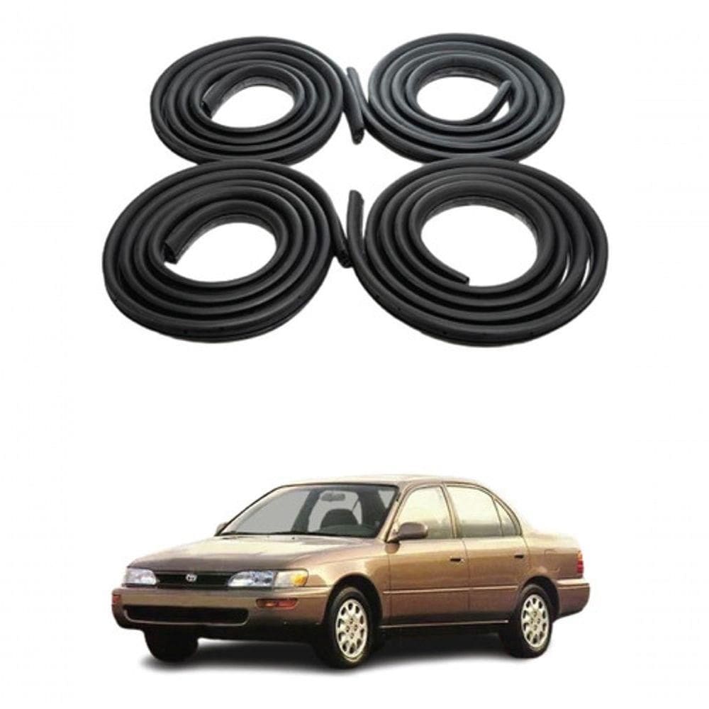 Kit Completo 4 Borrachas Aba Cinza Porta Corolla 1992 A 2019 [f103]