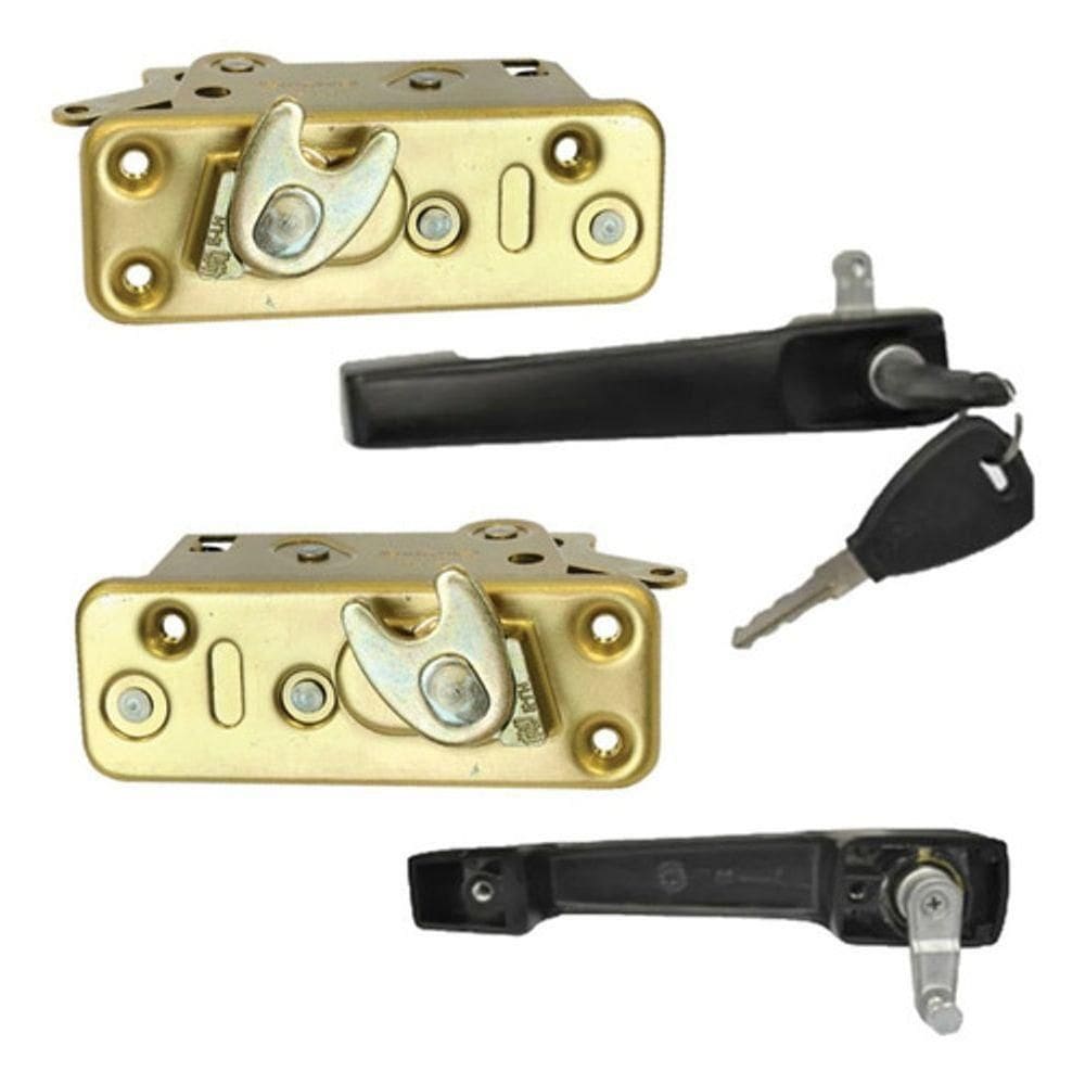 Par Fechadura Com Maçaneta Puxador Porta Bau Agrícola Trator - Un / 4 [f103]