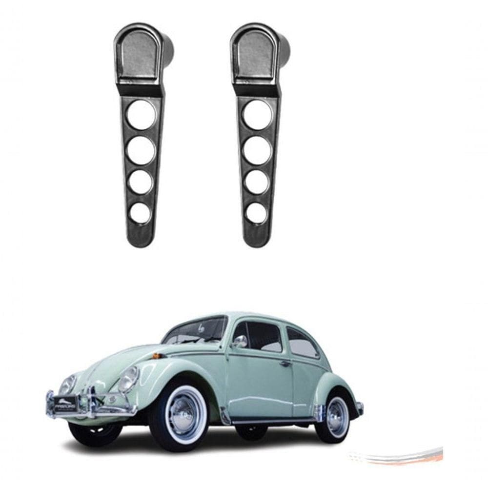 Par Maçaneta Interna Esportiva Preta Kombi G1 Fusca Até 77 [f103]