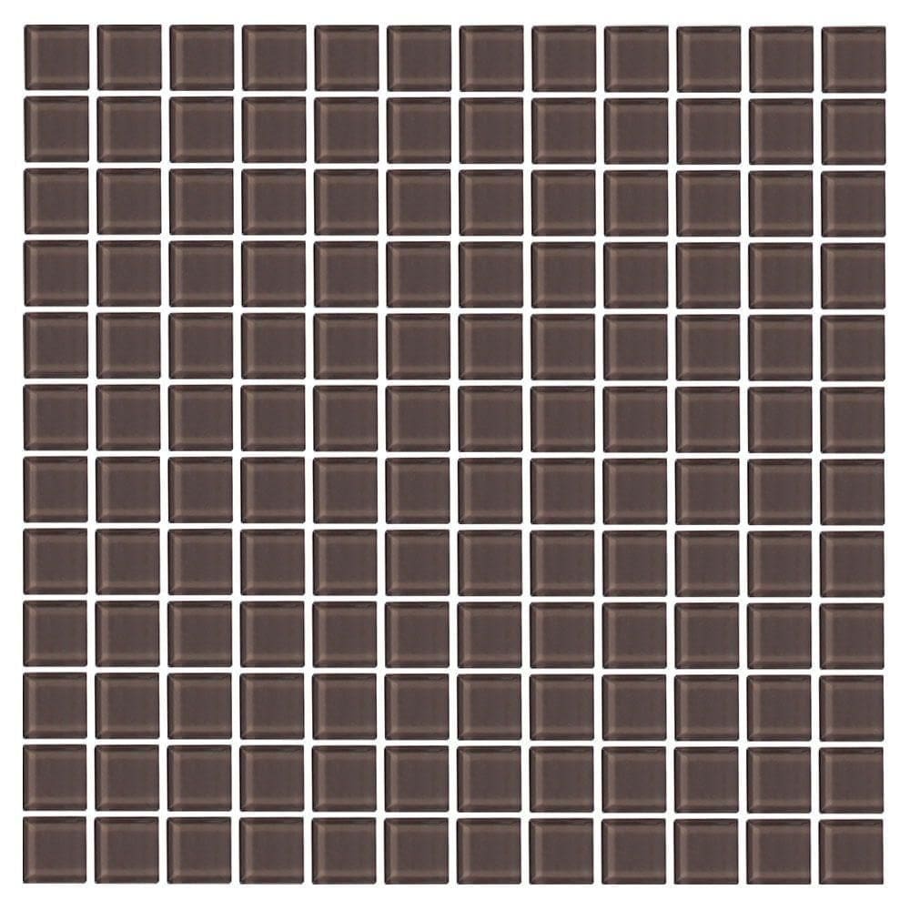 Pastilha De Vidro Crystal Chocolate 2x2 Placa 30x30cm - 1013020656