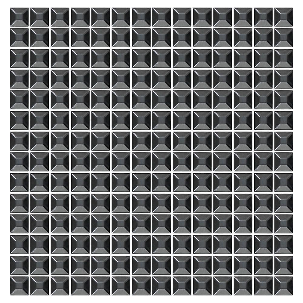 Mosaico De Metal Barcelona Black 2x2 Placa 30x30cm - 1315003007