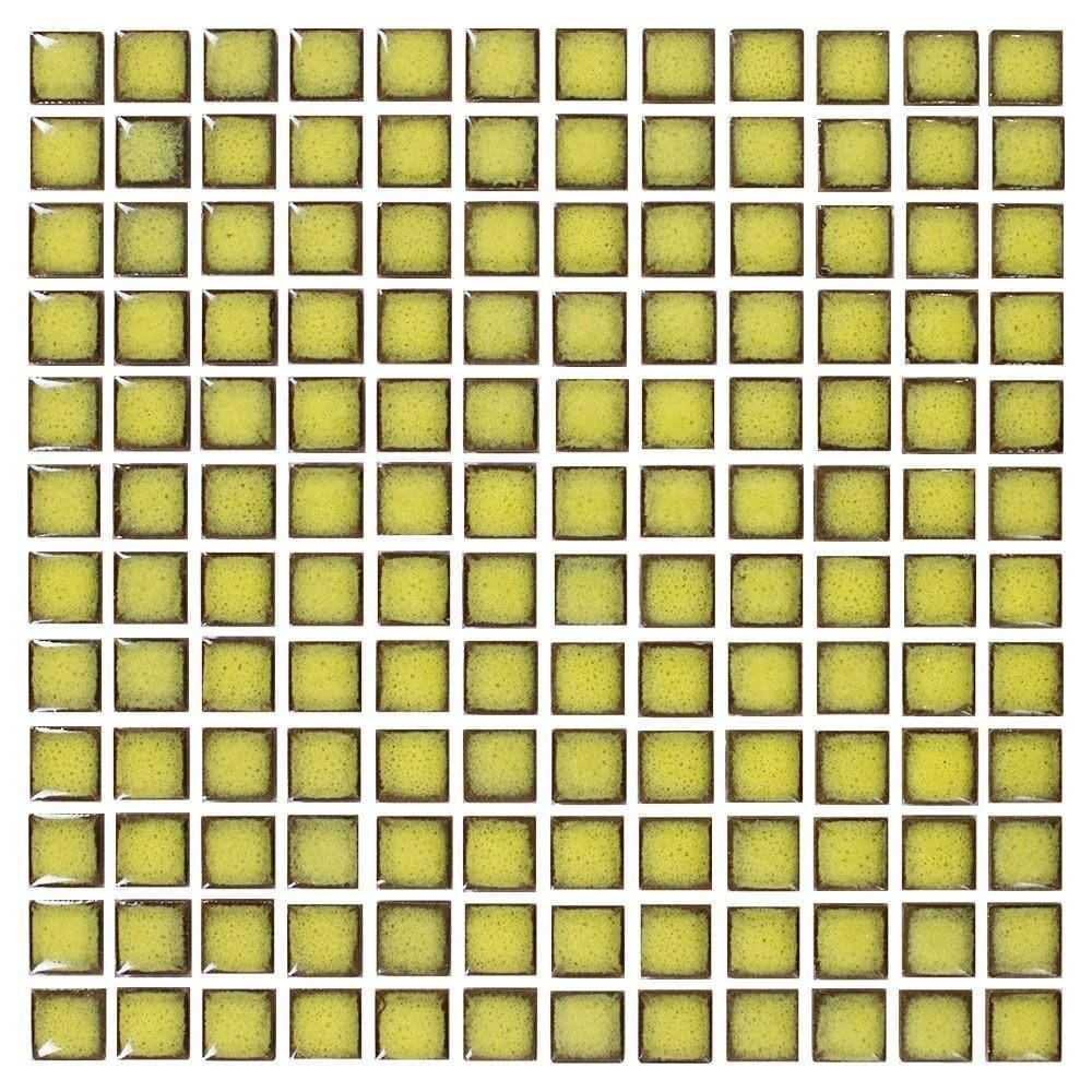 Pastilha Cerâmica Nefertiti Mostarda 2x2 Placa 30x30cm - 1012020007