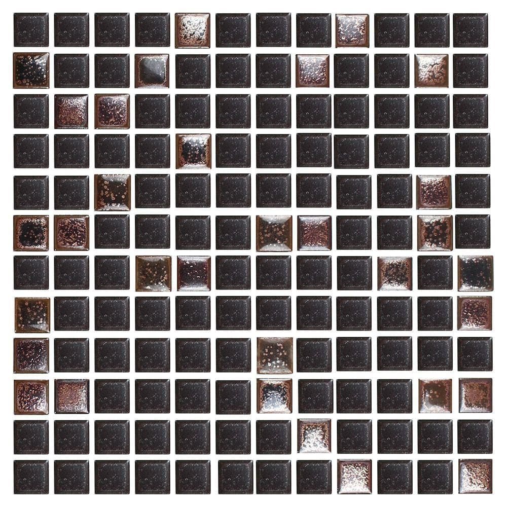 Pastilha De Vidro Nefertiti Cobre 2x2 Placa 30x30cm - 1012020005