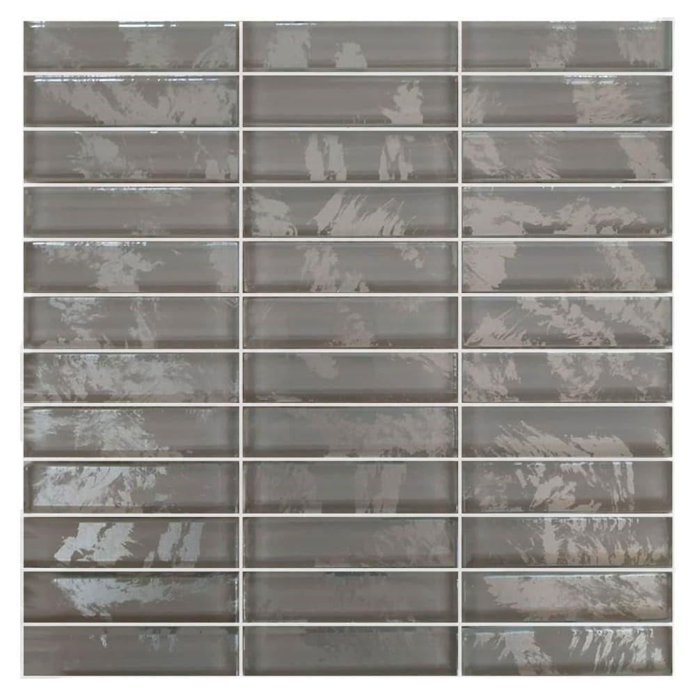 Pastilha De Vidro Evolution Silver 9,5x2,3 Placa 30x30cm - 1313121002