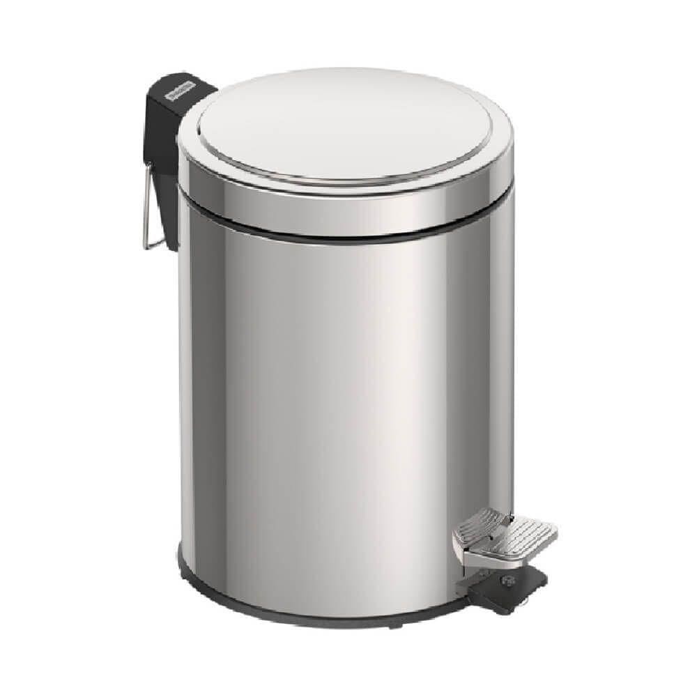 Lixeira Em Aço Inox Com Pedal 5 Litros - 94538105 - Tramontina Lixeira Aco Inox C-pedal 5lts Tramontin