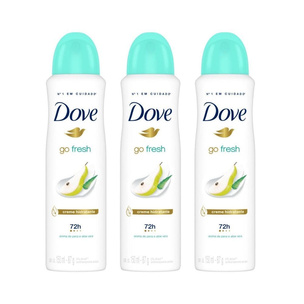 Desodorante Dove Nutritive Secrets Aerosol Antitranspirante Matcha | Kit com três unidades