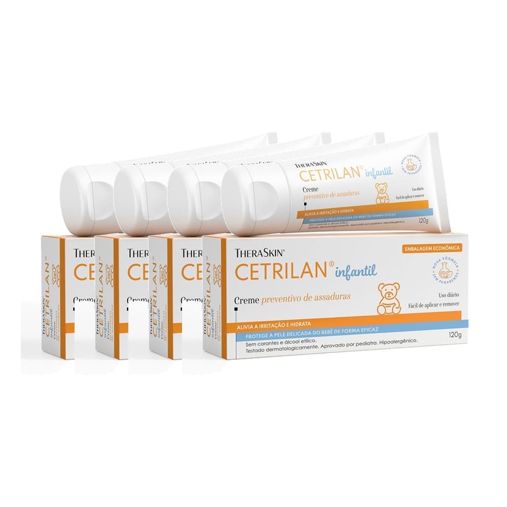 Kit 4 Cetrilan TheraSkin Creme Contra Assadura 120g