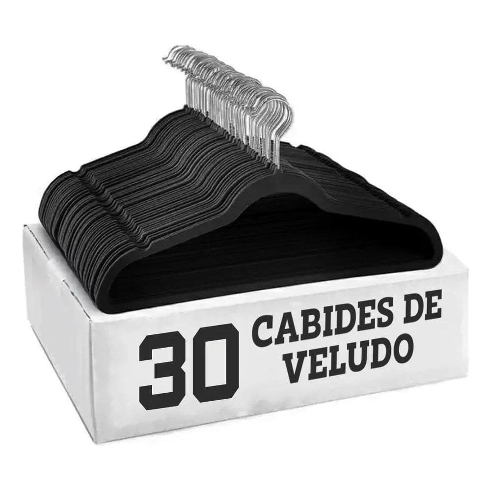Cabides Nagato Ultrafino Calça Blusa Kit 30 Unidades Cor