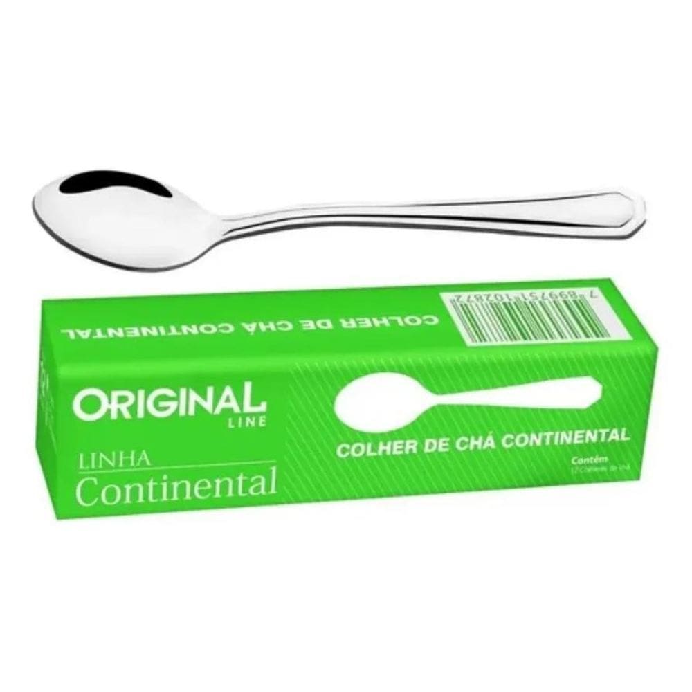 3X Conjunto De Colheres Chá Inox 12Pçs - Talheres Cor Pratea