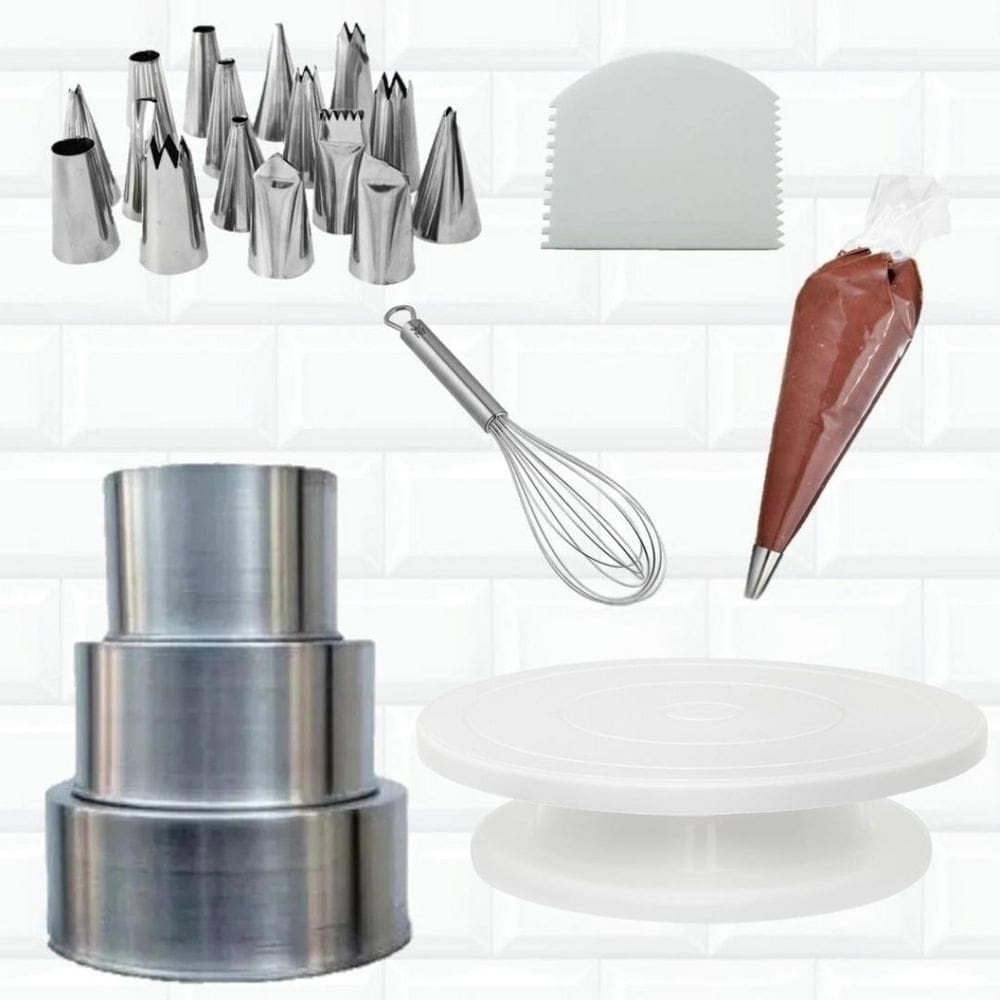 Kit Confeitaria Formas Bailarina Bicos Espatulas Sacos Fuê