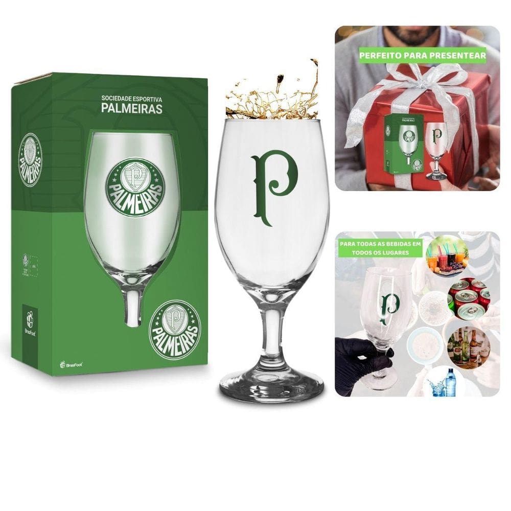 Taça Tulipa Windsor Vidro 330Ml Cerveja Vinho Chopp Time