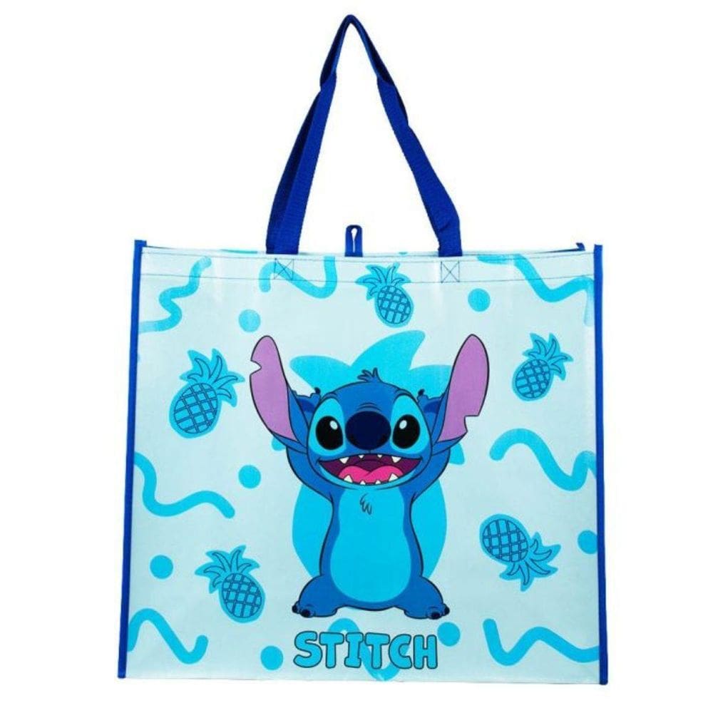 Sacola Feira Reutilizável Azul Stitch 44X49.5Cm - Disney