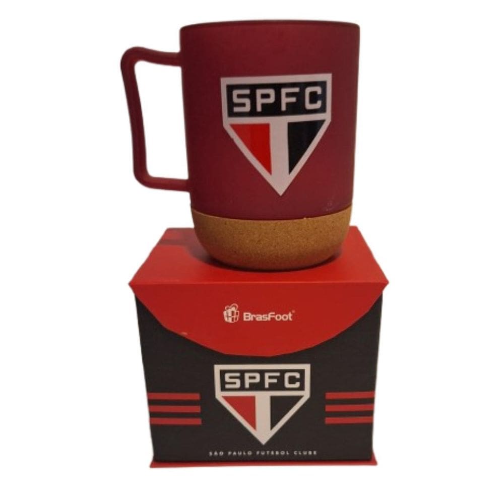 Caneca Vidro C/Porta Copo Rolha 350Ml