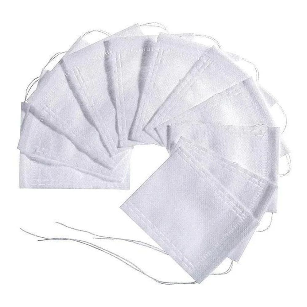 100 Saquinhos Para Chá Vazio 5X7 Infusor Bebida Tea Bag