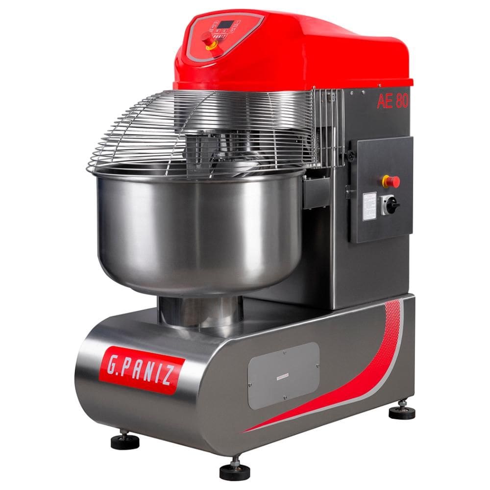 Amassadeira Espiral Inox Gpaniz 80kg 2 Velocidades Trifásico 220V AE 80 G2