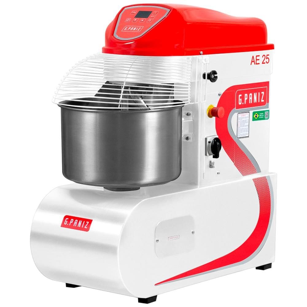 Amassadeira Espiral Epóxi Gpaniz 25kg 2 Velocidades Trifásico 220V AE 25 G2