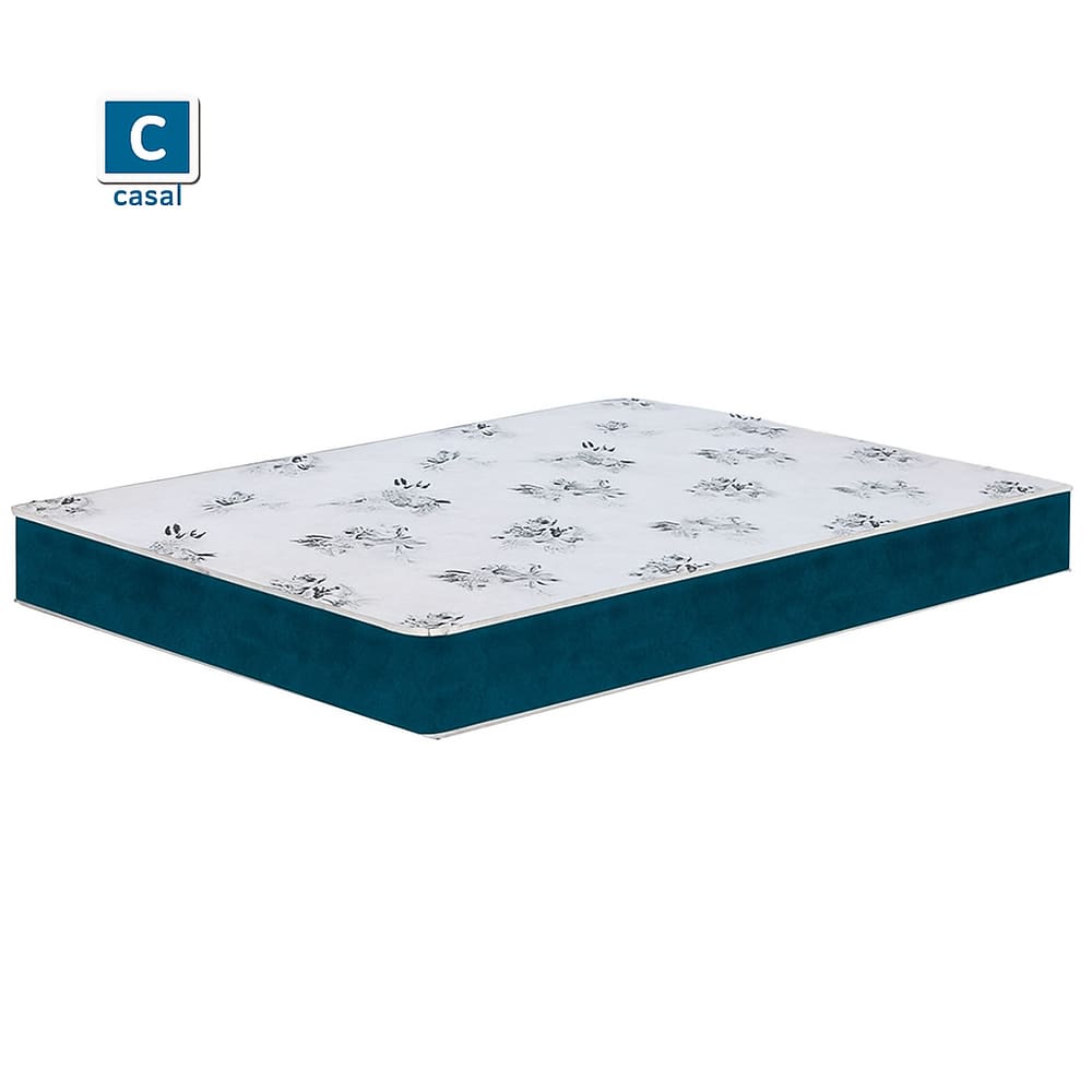 Colchão D33 138x188x20 - Lateral Azul PREMIUM