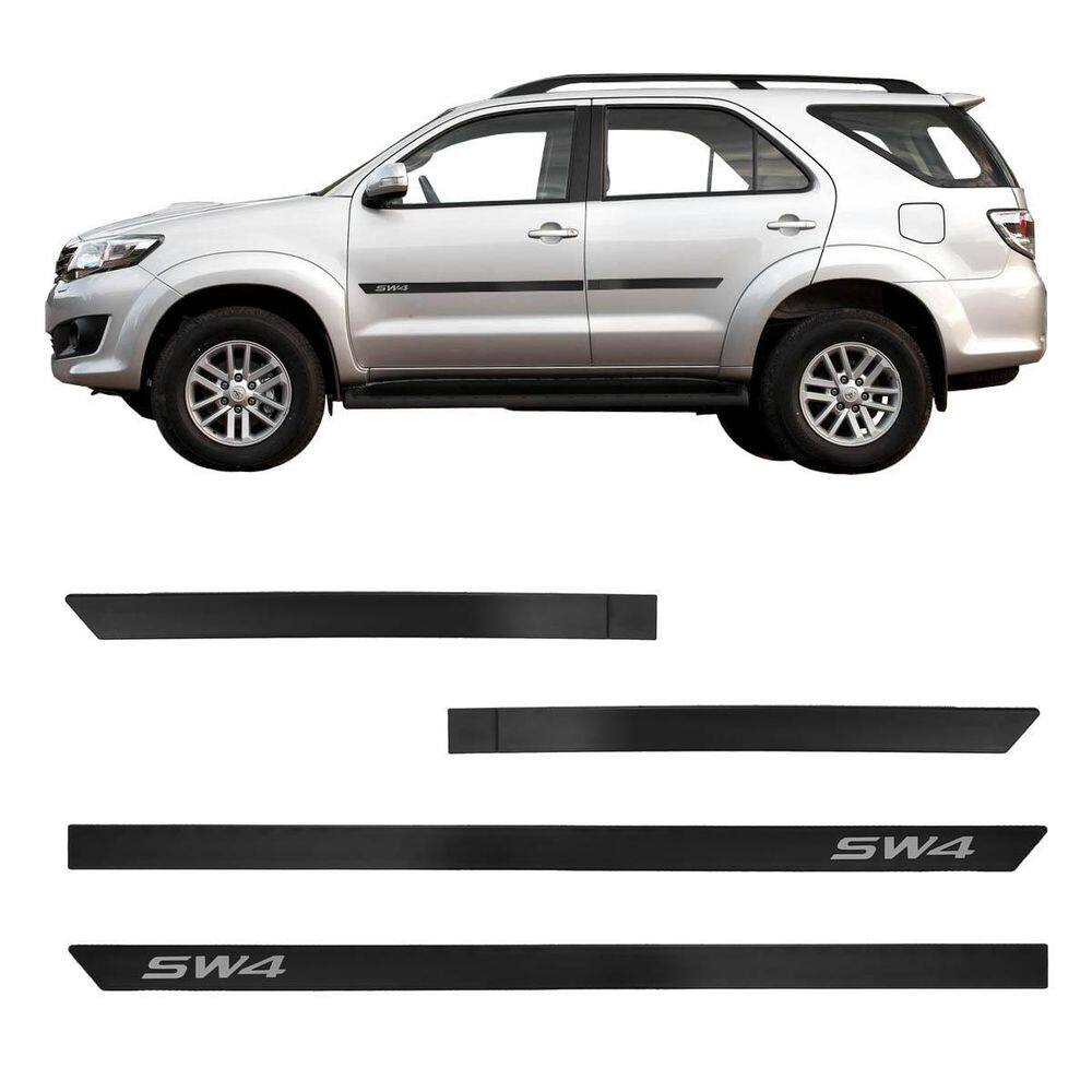 Friso Lateral Toyota Sw4 Todos 2008 A 2011 Preto Com Nome