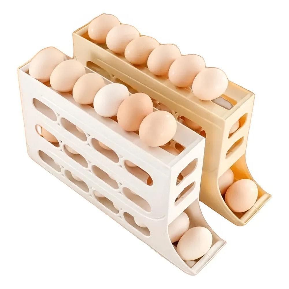 Suporte 4 Andares Capacidade 30 Ovos Organizador De Geladeir