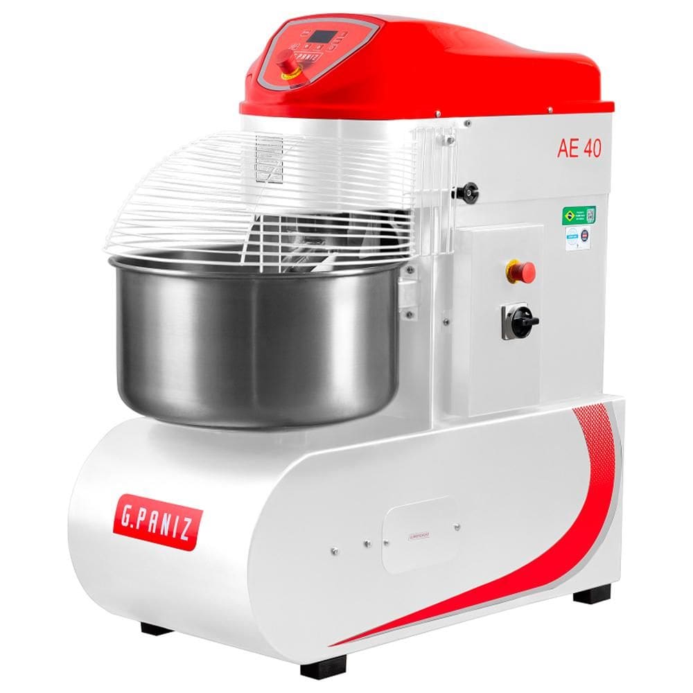 Amassadeira Espiral Epóxi Gpaniz 40kg 2 Velocidades Trifásico 220V AE 40 G2