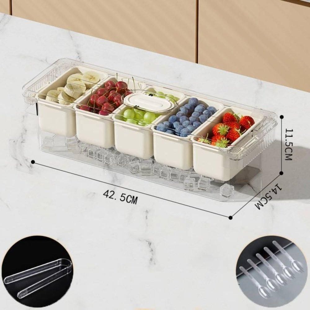 Conjunto 12 Peças De Potes Herméticos Com Tampa