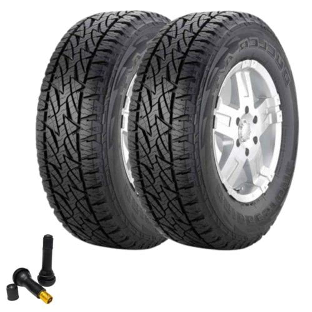 Combo 2 Pneus 225/65r17 Dueler A/t Revo2 Bridgestone + Bico