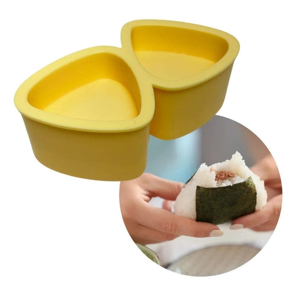 3X Forma Onigiri Forminha Bolinho De Arroz Japonês Duplo Mol
