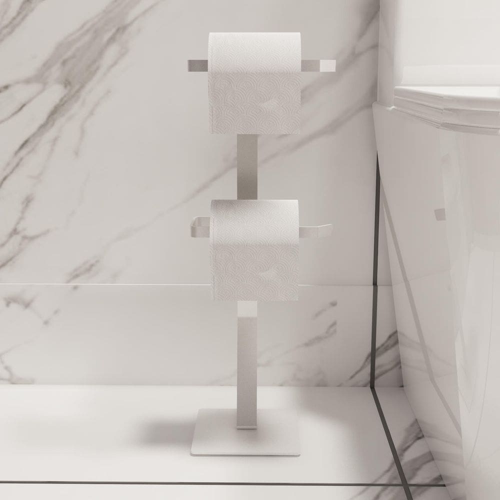 Porta Papel Higiênico Chão Papeleiro Banheiro Lavabo Duplo