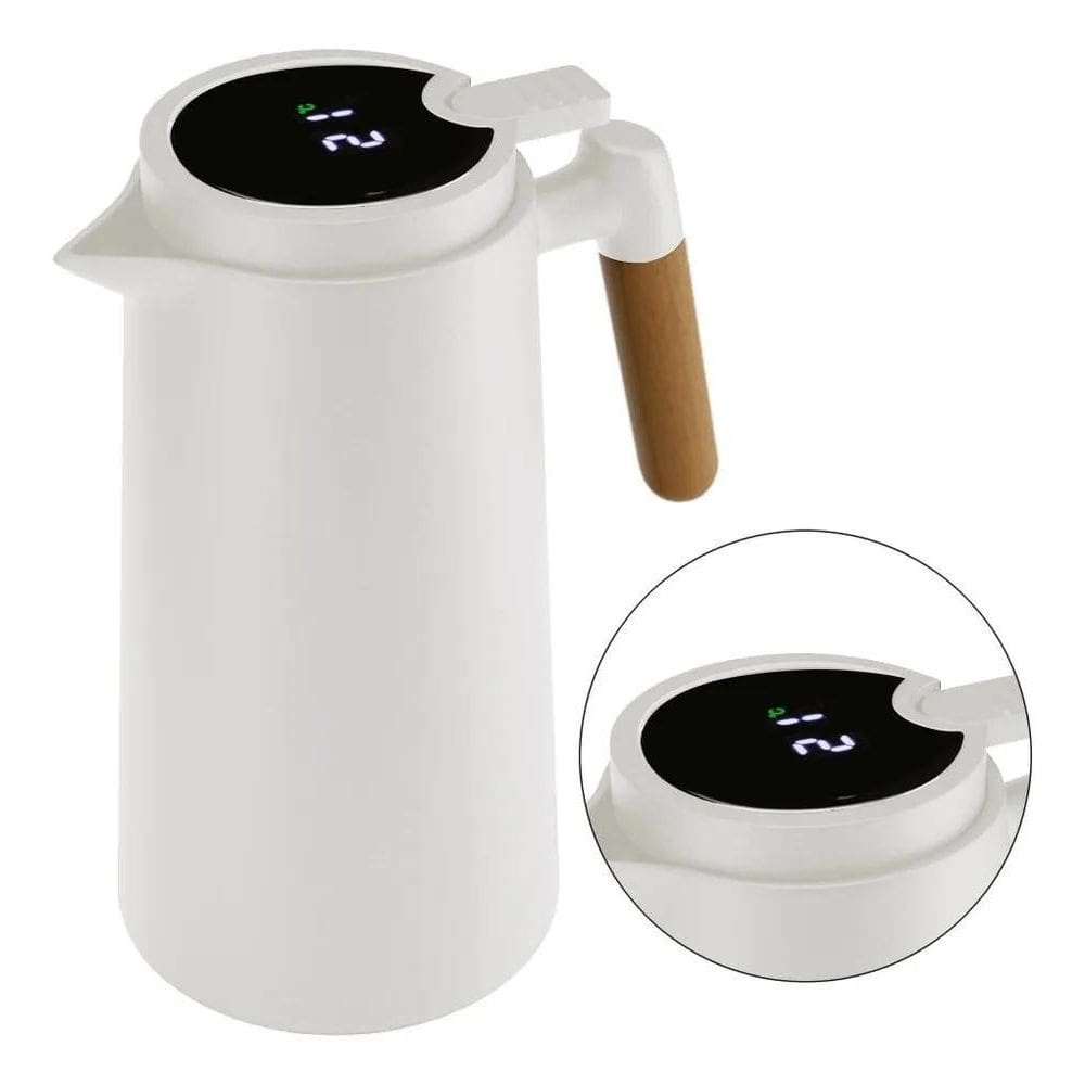 2X Garrafa Térmica Dolce Home Com Termômetro De Plástico 1L