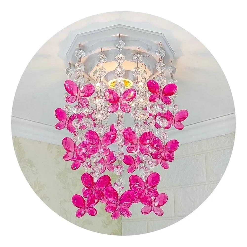 10X Lustre Infantil Decoração Quarto De Menina Bebê Borbole