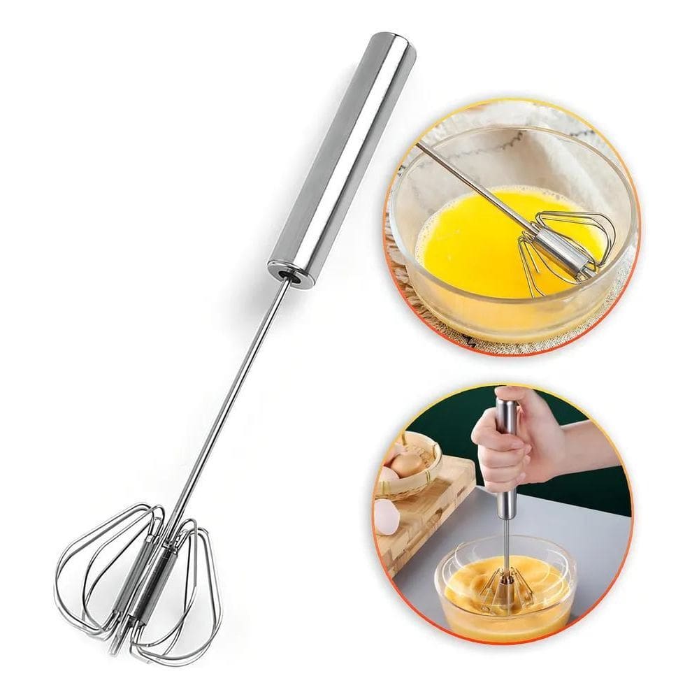 2X Clink Batedor Misturador De Ovos Mixer Aço Inox