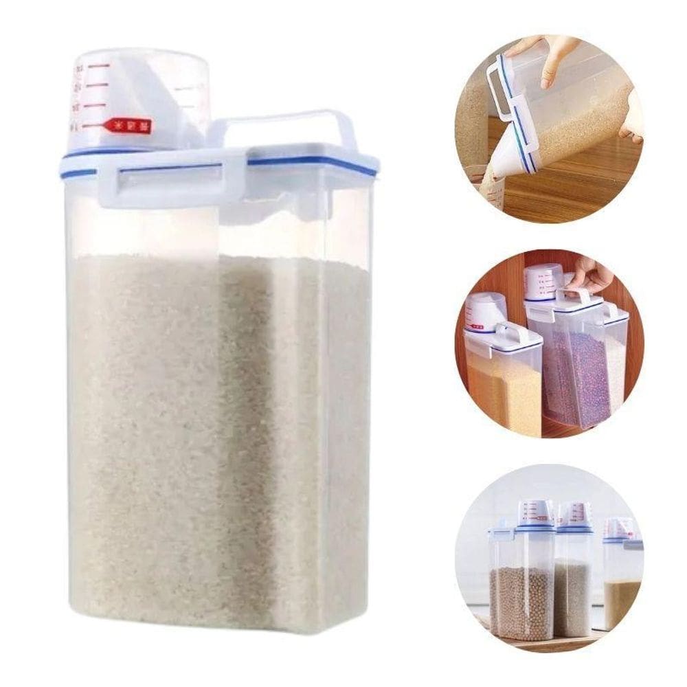 Pote Hermético Com Dosador Multiuso 2 Kilos Copo Medidor