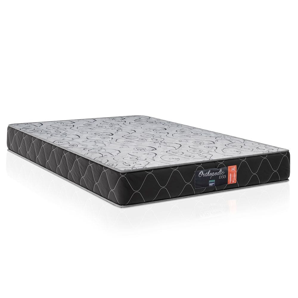 Colchao Casal  Misto Iso D33 Grafite 20x138x188 - Comfort Prime Orthopedic