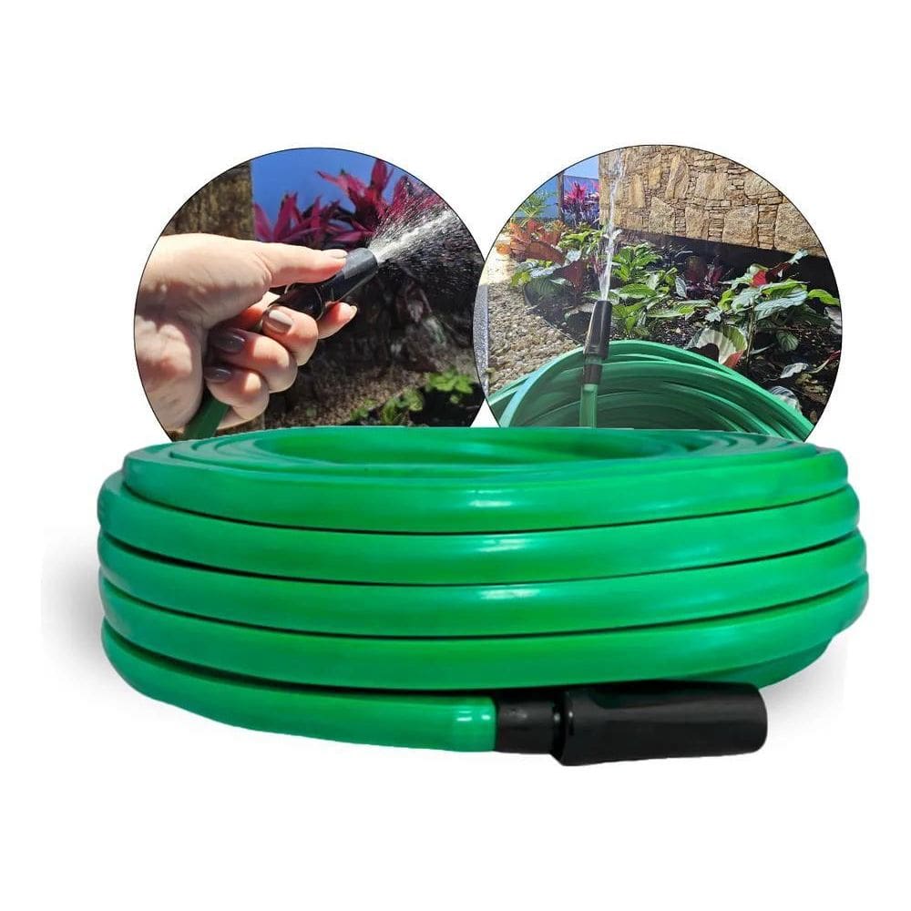 3X Mangueira De Jardim Chata 30M Metros Antitorção Não Dobra