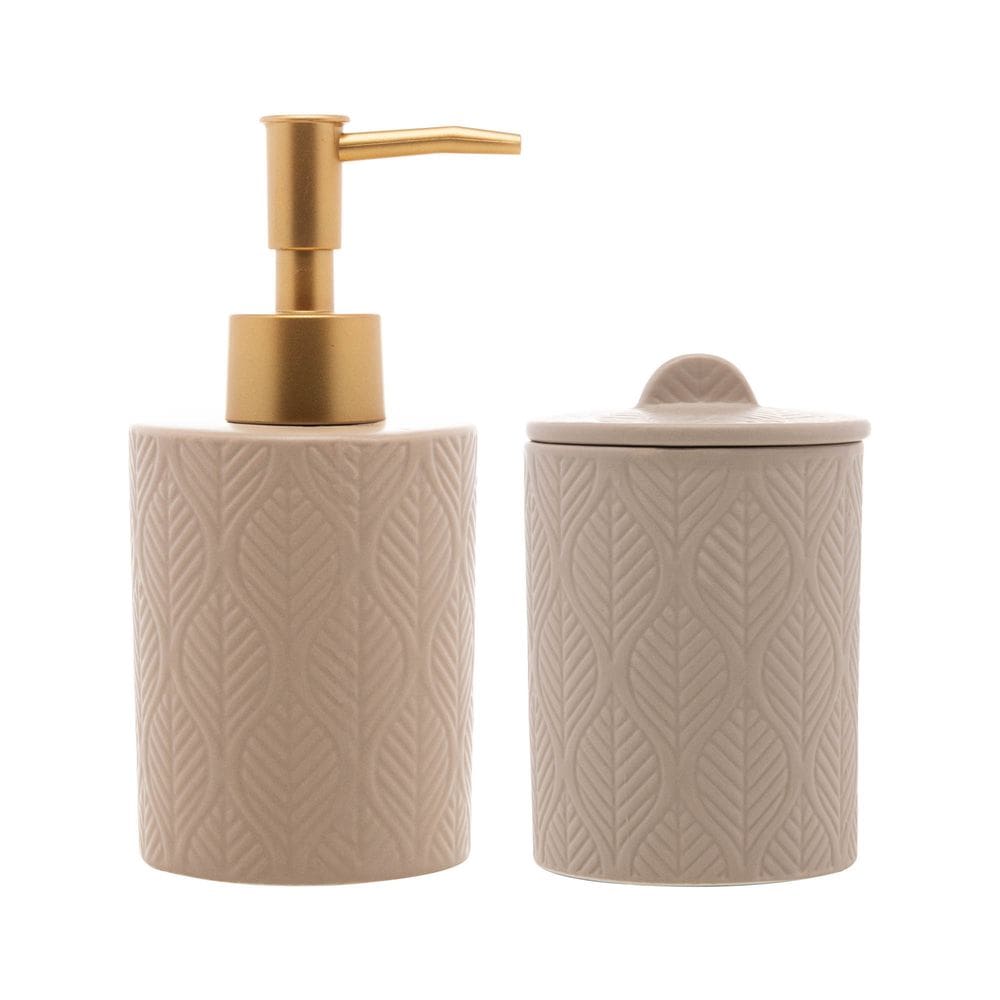 Conjunto 2 Peças para Banheiro de Cerâmica Sheet Bege - Wolf