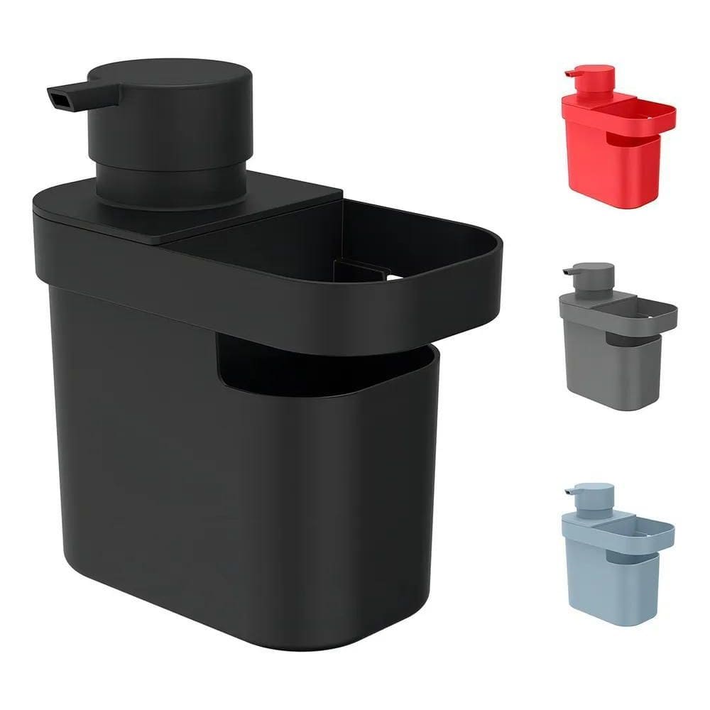 10X Dispenser De Pia Cozinha Porta Detergente E Esponja 650