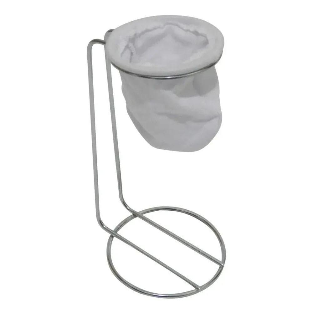 Mini Coador De Café De Pano Individual Com Suporte