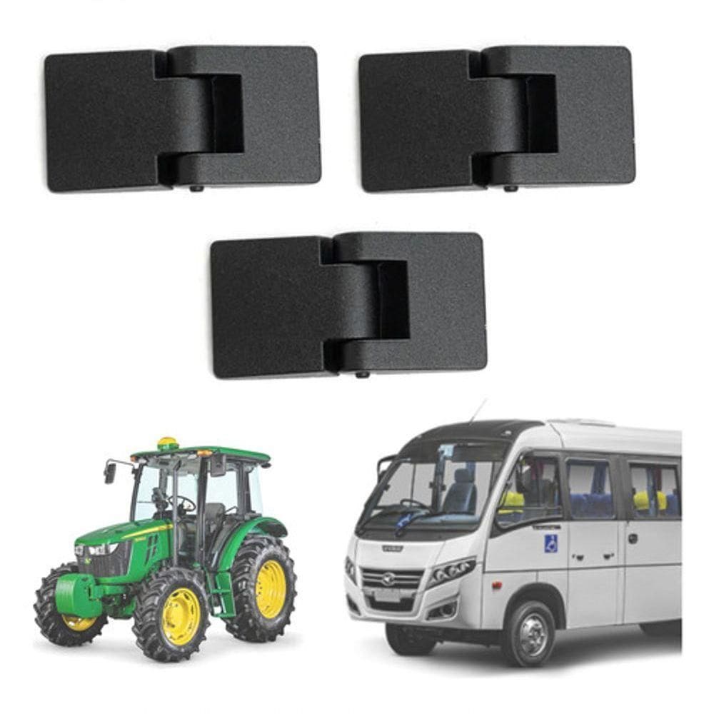 Kit 3 Dobradiças Externas P/ Porta Agrícola ônibus Uso Geral - Un / 3 [f103]