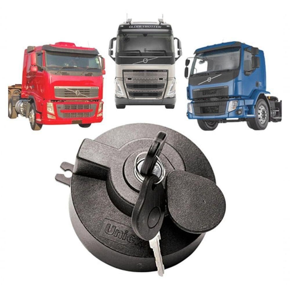 Tampa De Combustível Vedada Tanque Plástico Volvo Caminhões [f103]