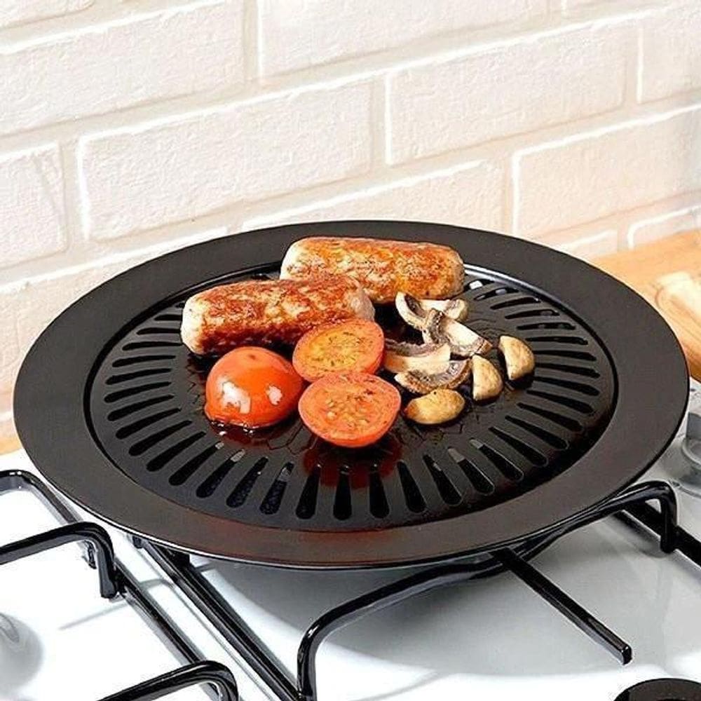 Churrasqueira De Fogão Topgrill Sem Fumaça 32 Cm - Preta
